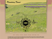 Tablet Screenshot of planetarydance.org